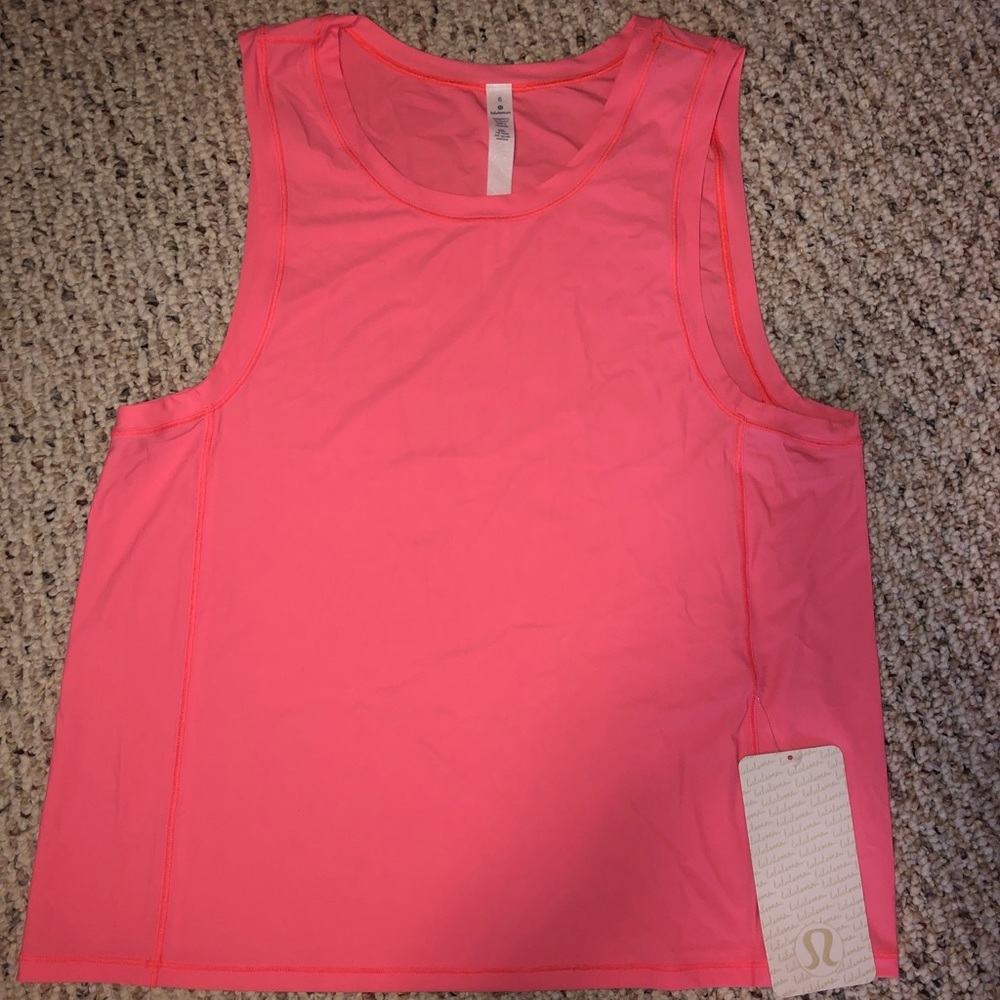 Pink lululemon sole training tank